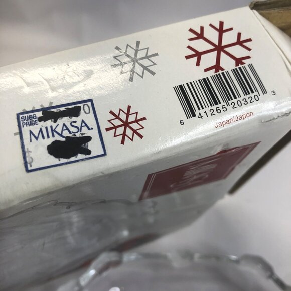 Mikasa Crystal Celebrations Carolers Sweet Dish New in Box - Picture 6 of 9